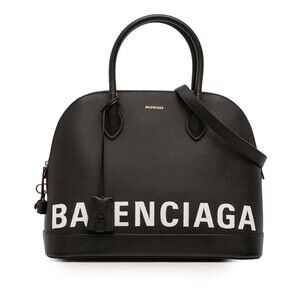 Pre-Loved Balenciaga M Grained Calfskin Ville Top Handle Bag